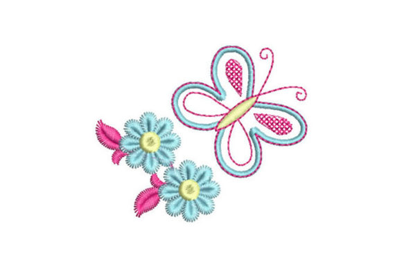 Butterfly with Flowers